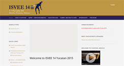 Desktop Screenshot of isvee2015.org